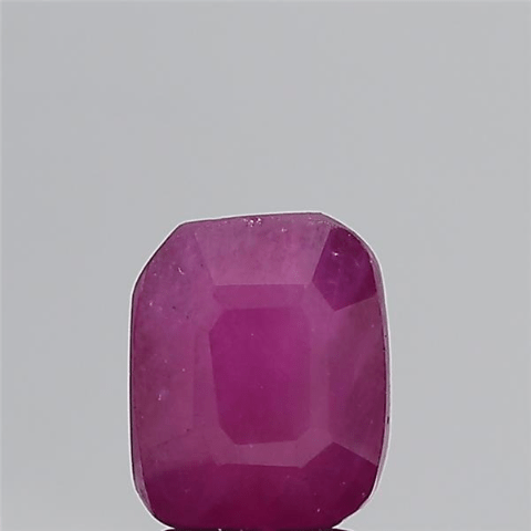 3.95 Carat  4.35 Ratti Natural Mozambique Octagon shape Purplish-red Ruby Gemstone.