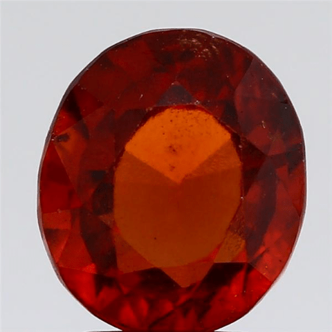 3.99 carat 4.39 ratti IGL certified natural African Oval shape hessonite(gomed) stone.