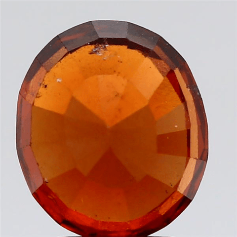 3.99 carat 4.39 ratti IGL certified natural African Oval shape hessonite(gomed) stone.