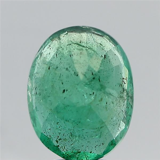 5.03Carat 5.53Ratti Natural Zambian Oval shape Green Emerald Gemstone.