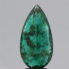 3.00Carat 3.3Ratti Natural Zambian Pear shape Green Emerald Gemstone