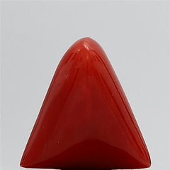 4.54 Carat 5 Ratti Natural Italian Trillion Shape Red Coral Stone