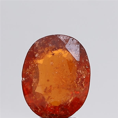 4.55 carat 5.01 ratti GII certified natural ceylon(sri lanka) oval shape hessonite(gomed) stone.