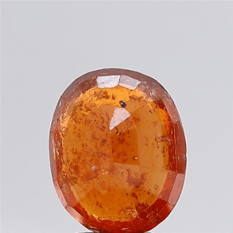 4.55 carat 5.01 ratti GII certified natural ceylon(sri lanka) oval shape hessonite(gomed) stone.