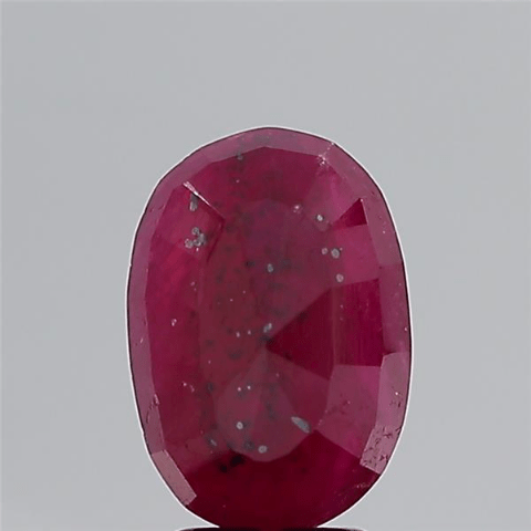 4.65 Carat 5.25 Ratti Natural Mozambique Oval shape Purplish-red Ruby Gemstone.