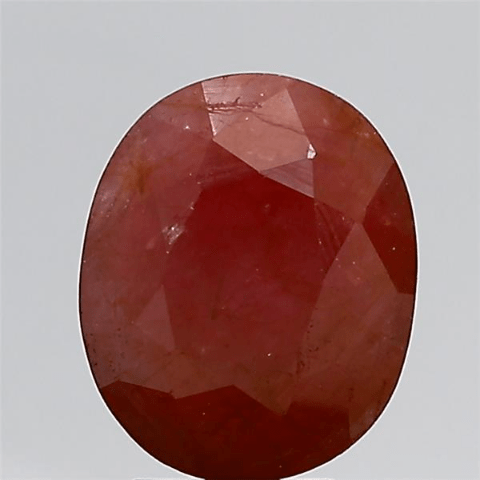 4.69 Carat 5.25 Ratti Natural IGL Certified Mozambique Oval shape Brownish-red Ruby Gemstone.
