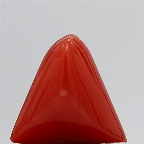 4.82 Carat 5.3 Ratti Natural Italian Trillion Shape Red Coral Stone ...