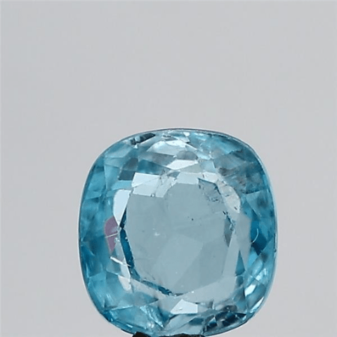 4.9 carat 5.39 ratti IGL certified natural Ceylon cushion shape blue Zircon stone..
