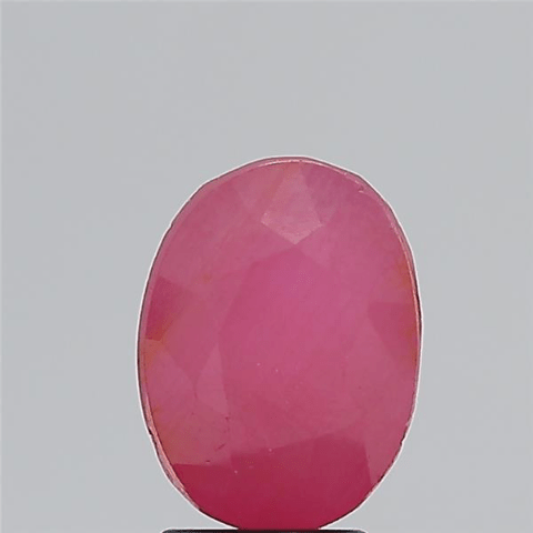 5.25 Carat 6 Ratti Natural Mozambique Oval shape Pinkish-red Ruby Gemstone.