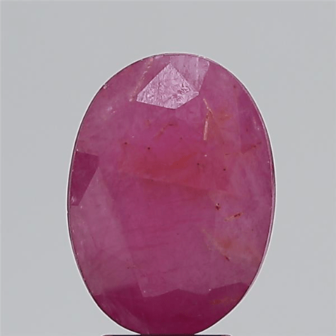 5.45 Carat 6 Ratti Natural  Mozambique Oval Shape pinkishred Ruby Gemstone.
