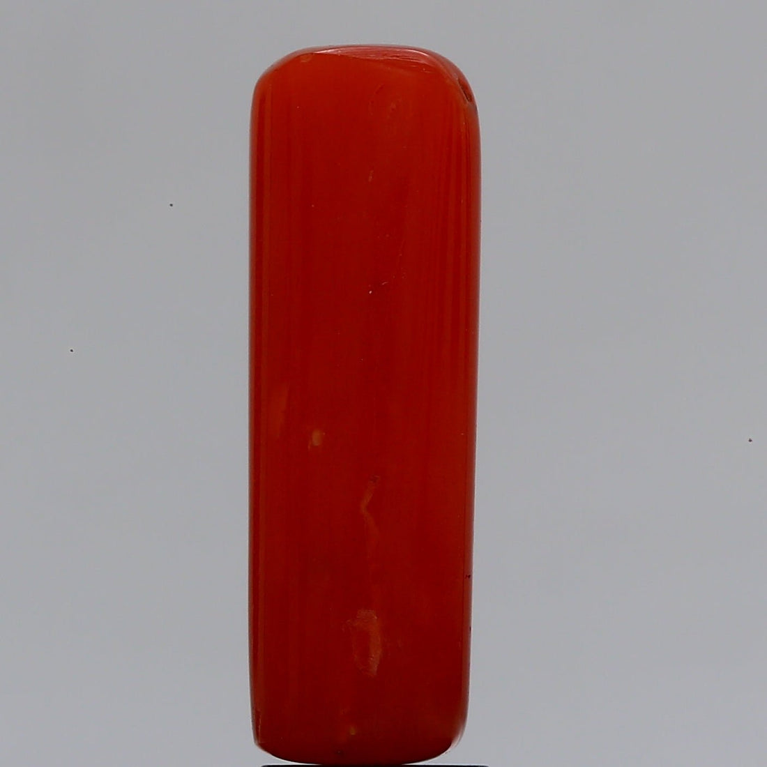 5.67 carat 6.24 ratti IGL certified natural Italian cushion shape red coral stone.