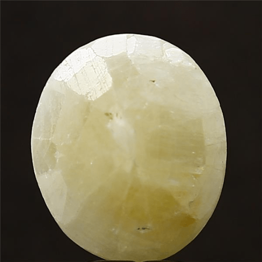 5.72 carat 6.29 ratti IGI-GTL certified natural Ceylonese oval shape yellow sapphire stone.