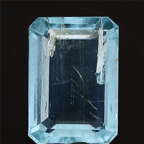 5.93 carat 6.52 ratti IGL certified natural Indian octagon  shape blue  aquamarine stone..