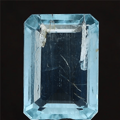 5.93 Carat 6.52 Ratti IGL Certified Natural Brazil Octagon Shape Blue Aquamarine Stone.