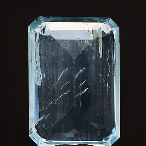 5.93 carat 6.52 ratti IGL certified natural Indian octagon  shape blue  aquamarine stone..