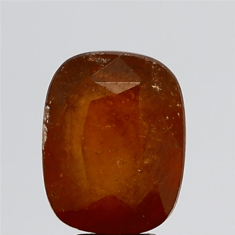 6.87 Carat 7.56 Ratti IGL Certified Natural Ceylon (Sri Lanka) Cushion shape Hessonite (Gomed) Gemstone.