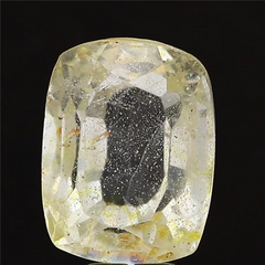9.11 carat 10.02 ratti natural IGL certified Indian cushion shape yellow topaz stone