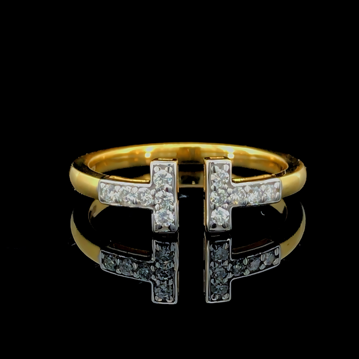 Elegant 0.15ct Lab-Grown Diamond Band in 14K Yellow Gold