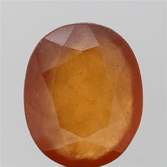 9.6 Carat (10.56 Ratti) Natural Africa Oval Shape  Hessonite (Gomed) Gemstone