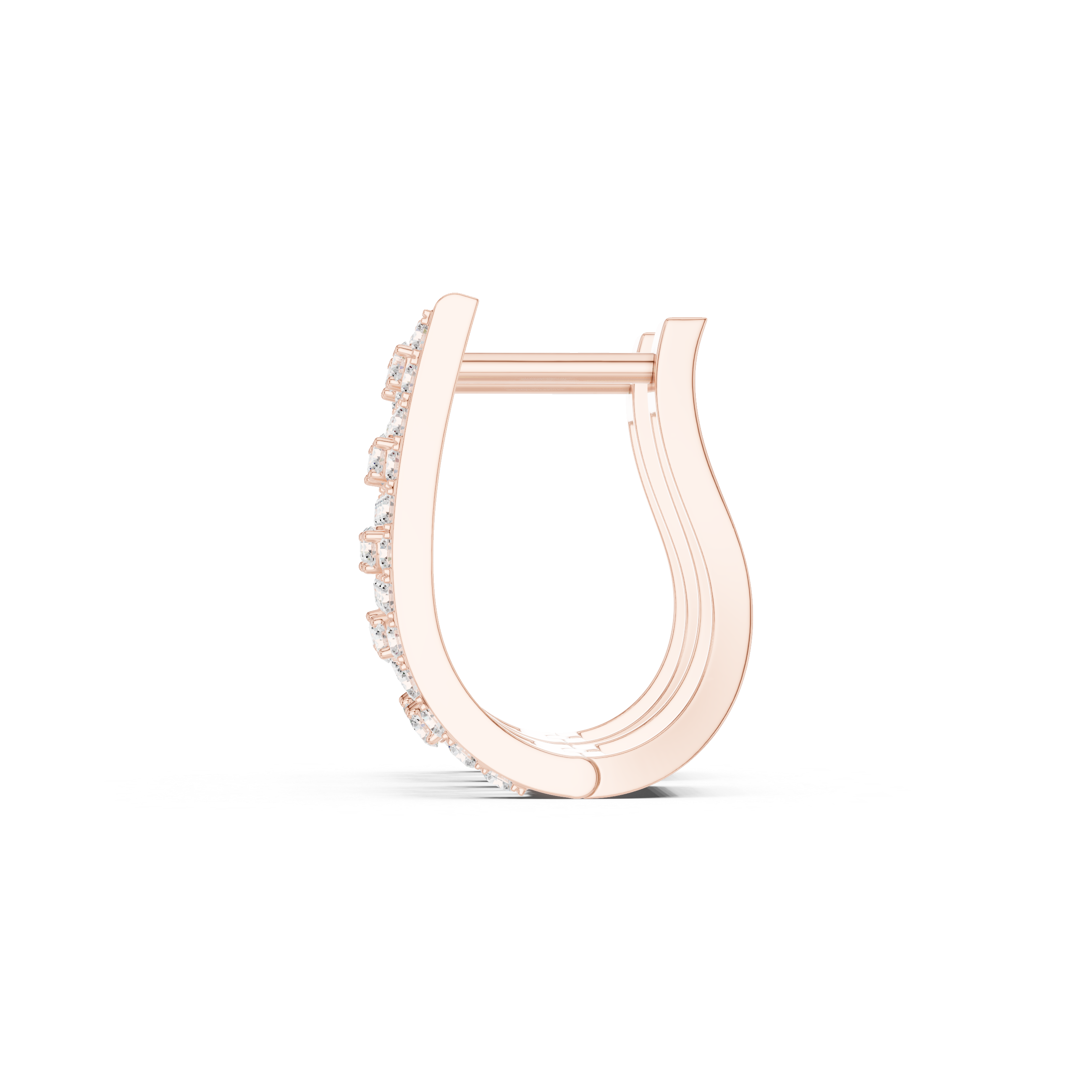 0.54ct Lab-Diamond Hoop Earrings in 14k Gold