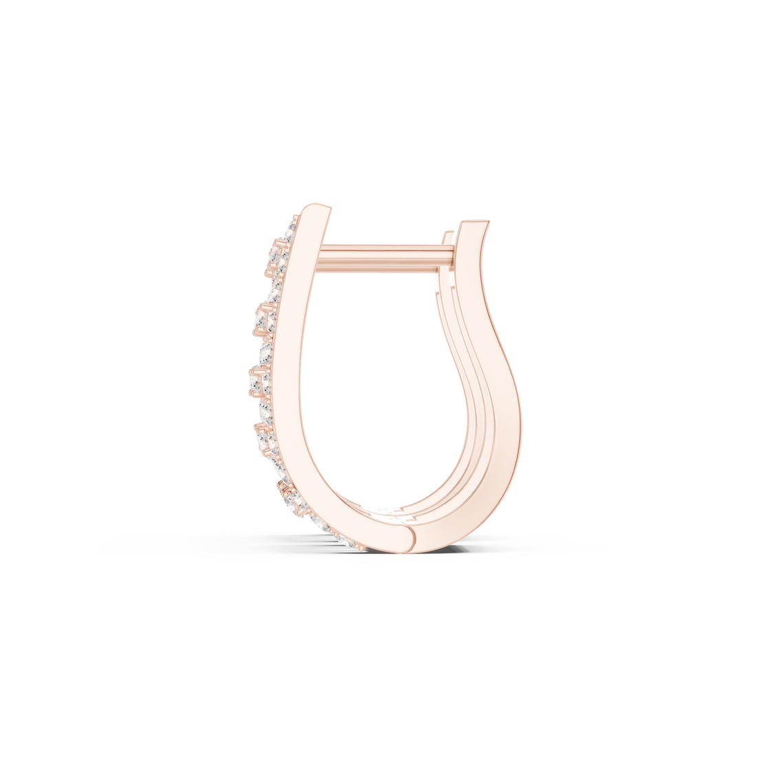 0.54ct Lab-Diamond Hoop Earrings in 14k Gold