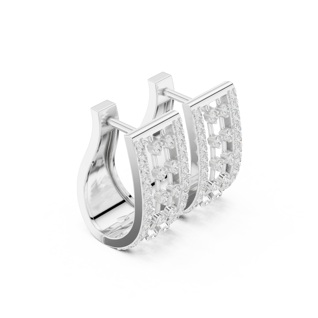 0.54ct Lab-Diamond Hoop Earrings in 14k Gold