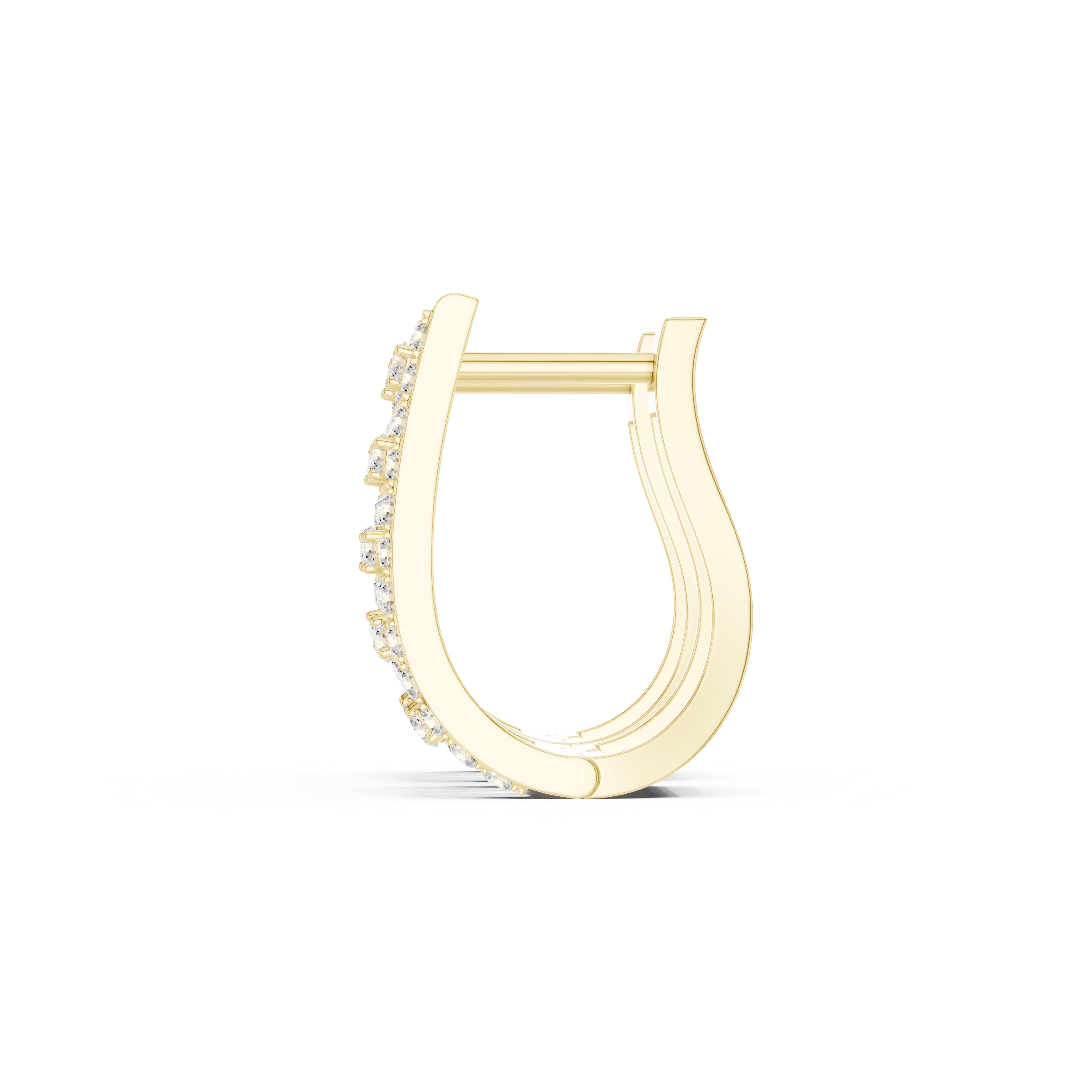 0.54ct Lab-Diamond Hoop Earrings in 14k Gold