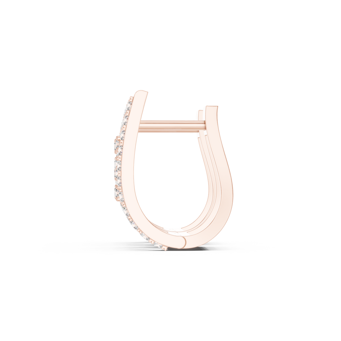 0.54ct Lab-Diamond Geometric Hoop in 14k Gold