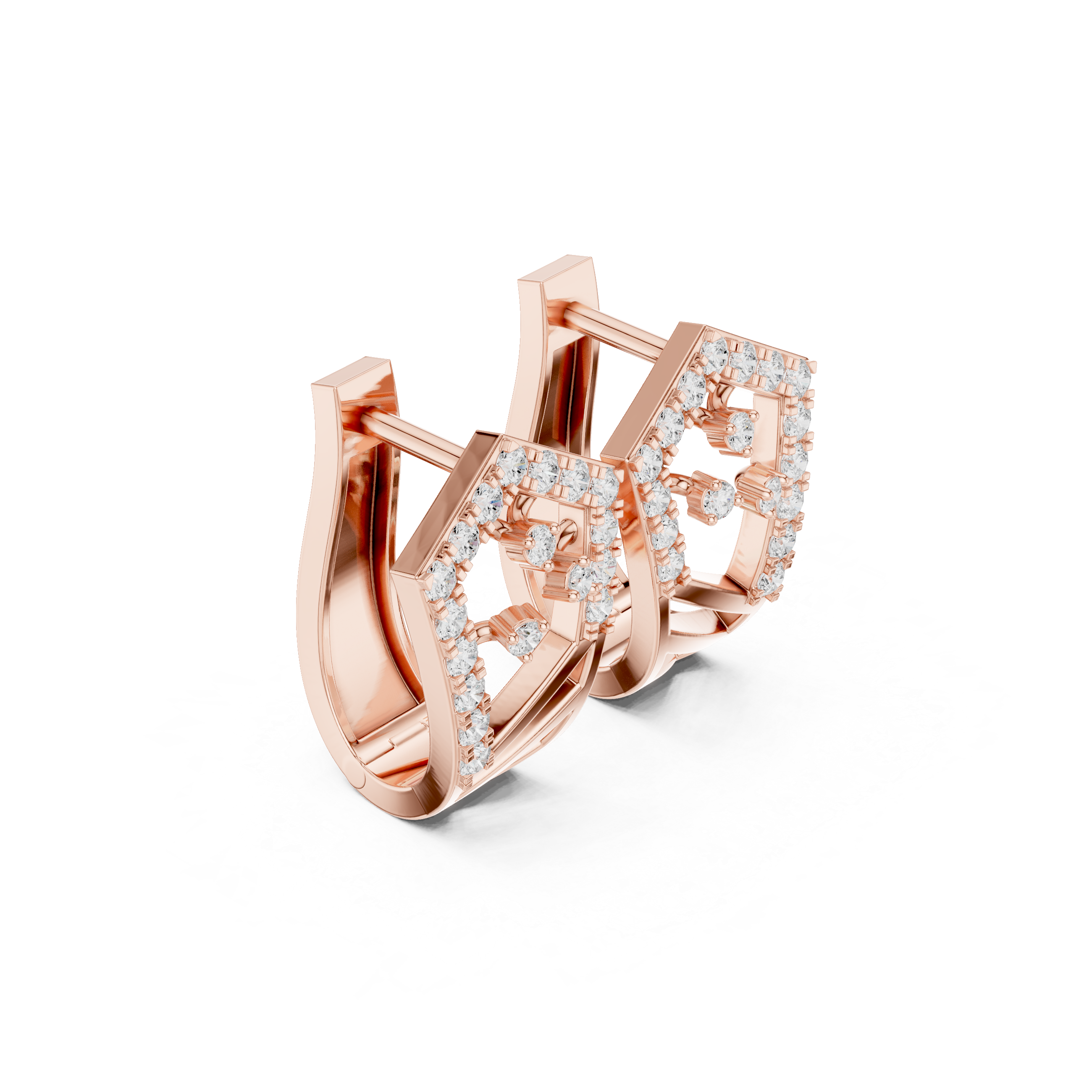 0.50ct Lab-Diamond Hoop Earrings in 14k Gold