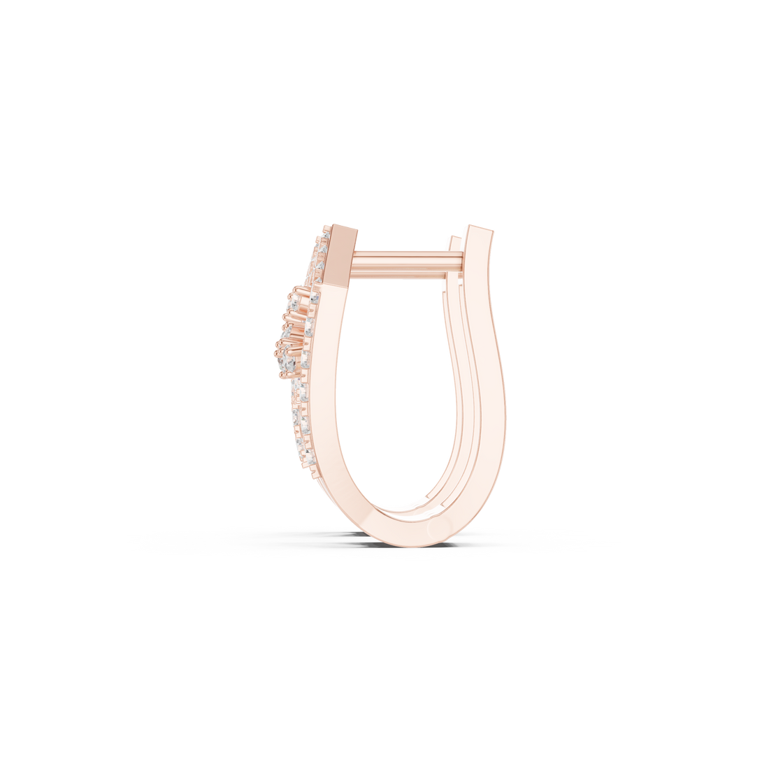 0.50ct Lab-Diamond Hoop Earrings in 14k Gold