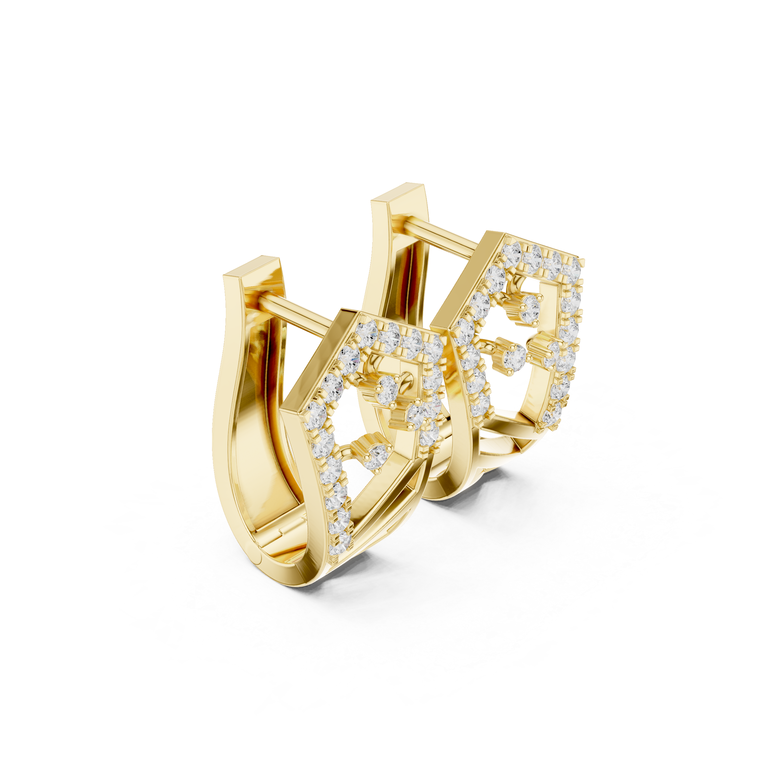 0.50ct Lab-Diamond Hoop Earrings in 14k Gold
