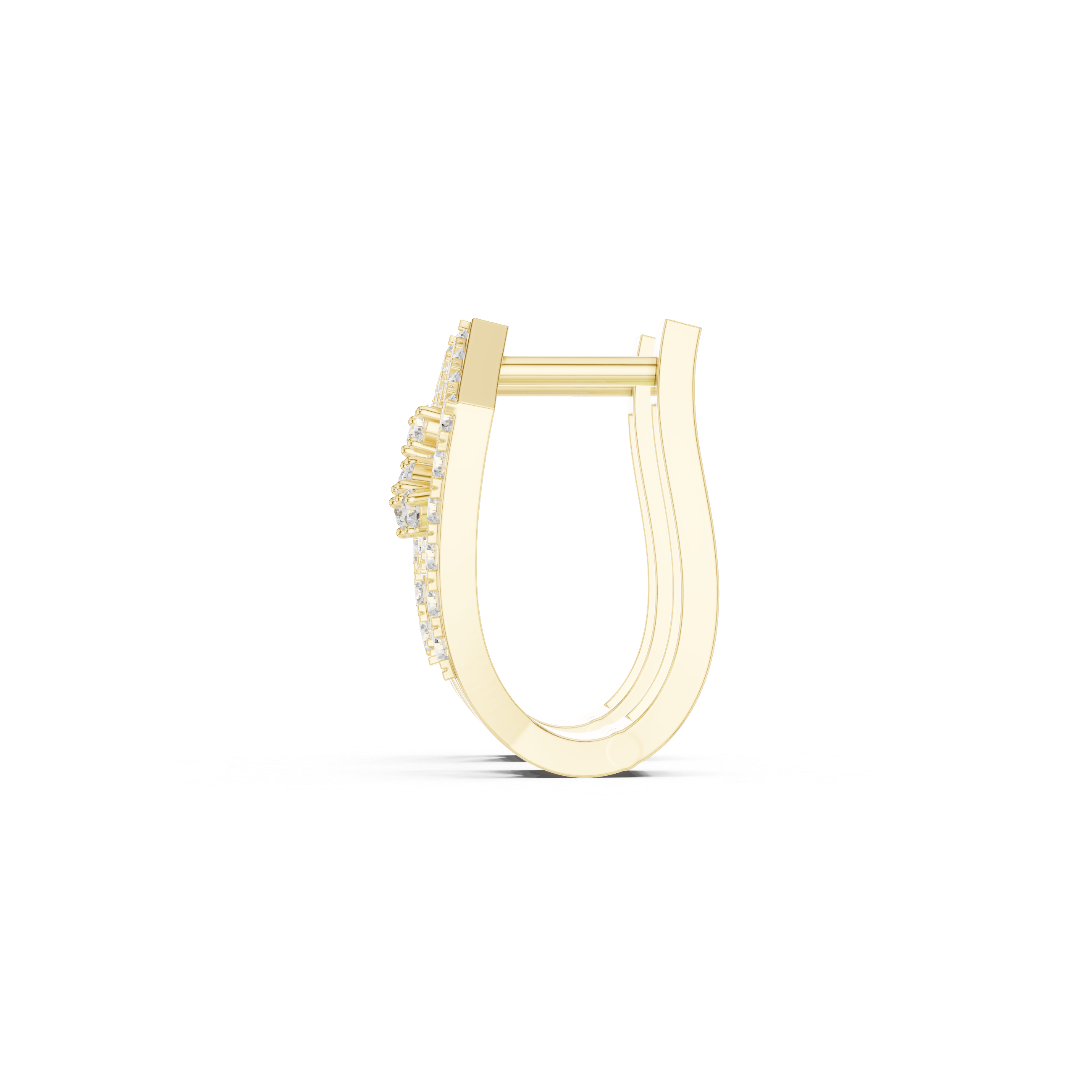 0.50ct Lab-Diamond Hoop Earrings in 14k Gold