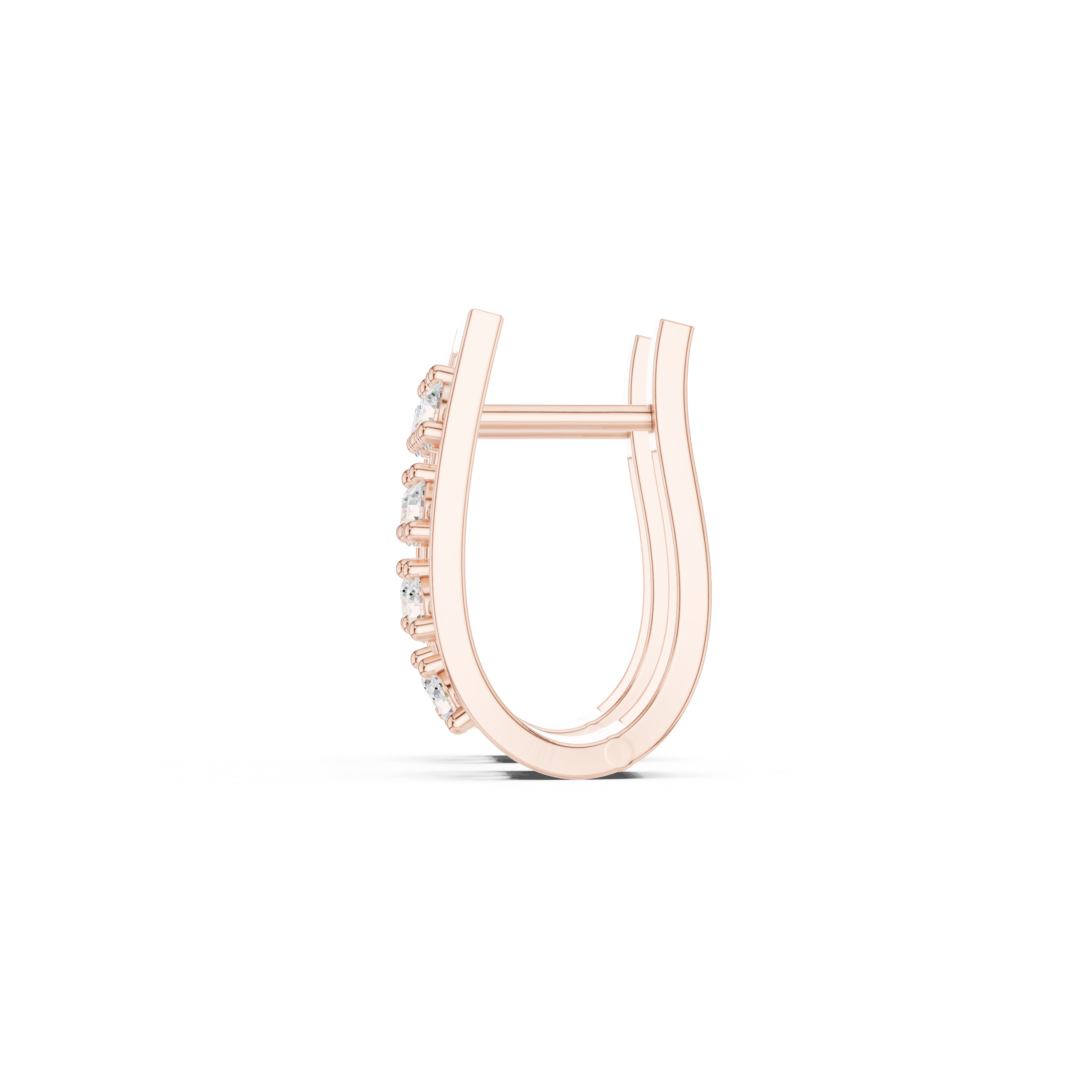 0.50ct Lab-Diamond Hoop Earrings in 14k Gold