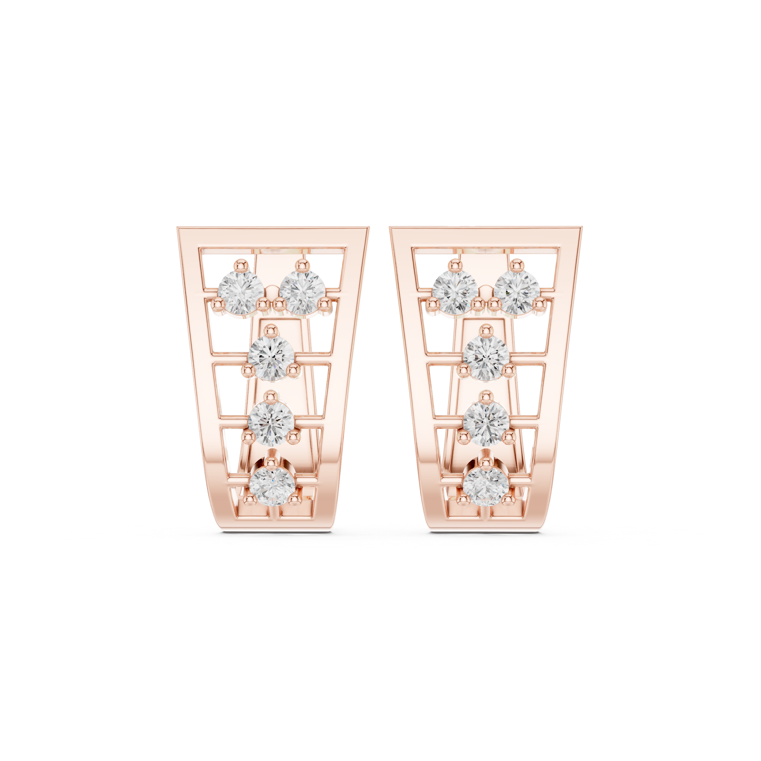 0.50ct Lab-Diamond Hoop Earrings in 14k Gold