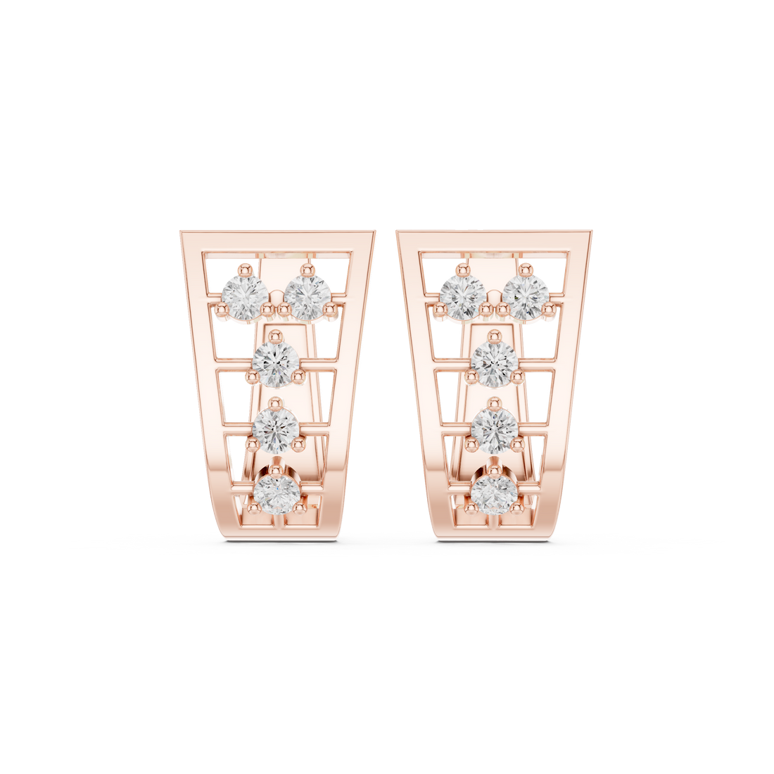 0.50ct Lab-Diamond Hoop Earrings in 14k Gold