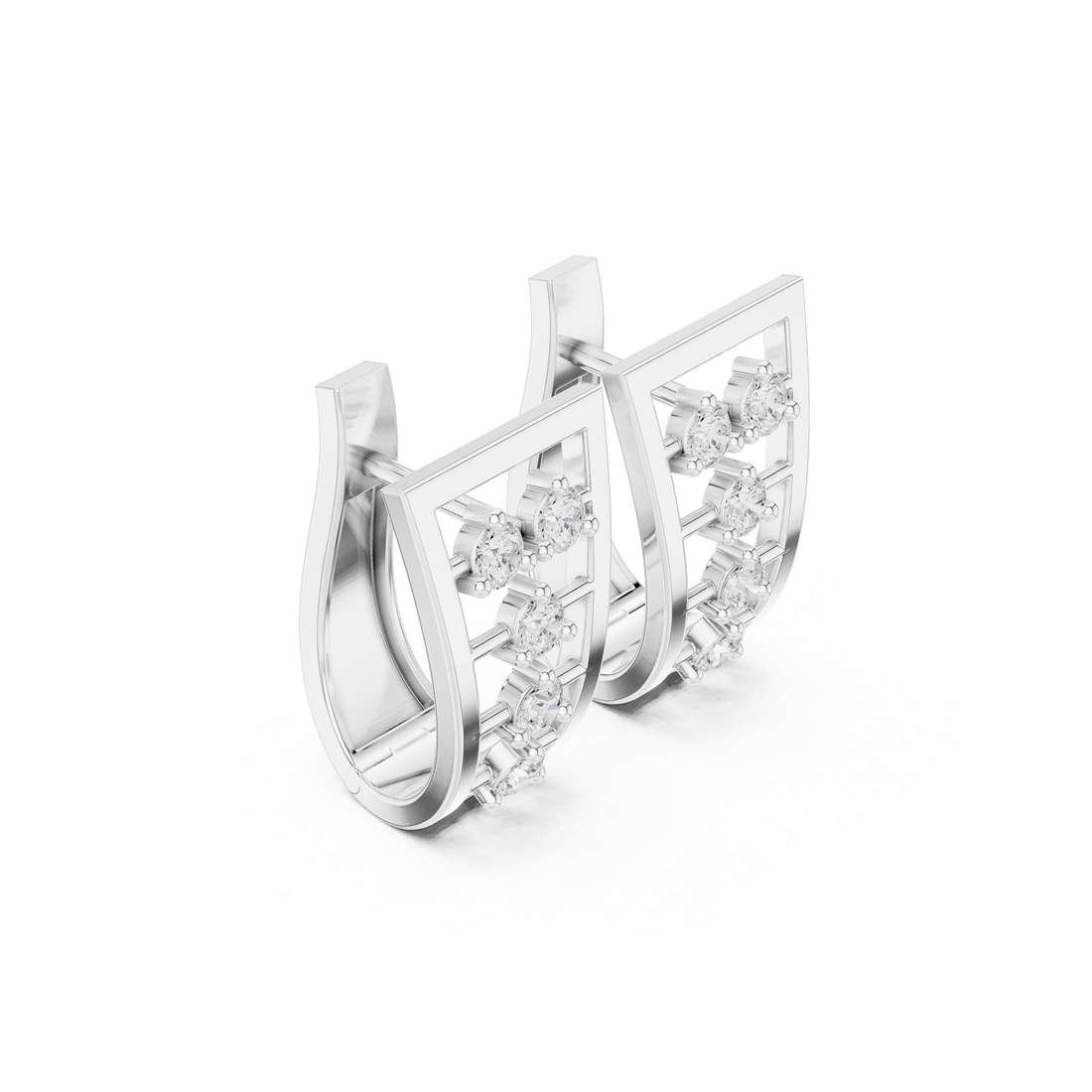 0.50ct Lab-Diamond Hoop Earrings in 14k Gold
