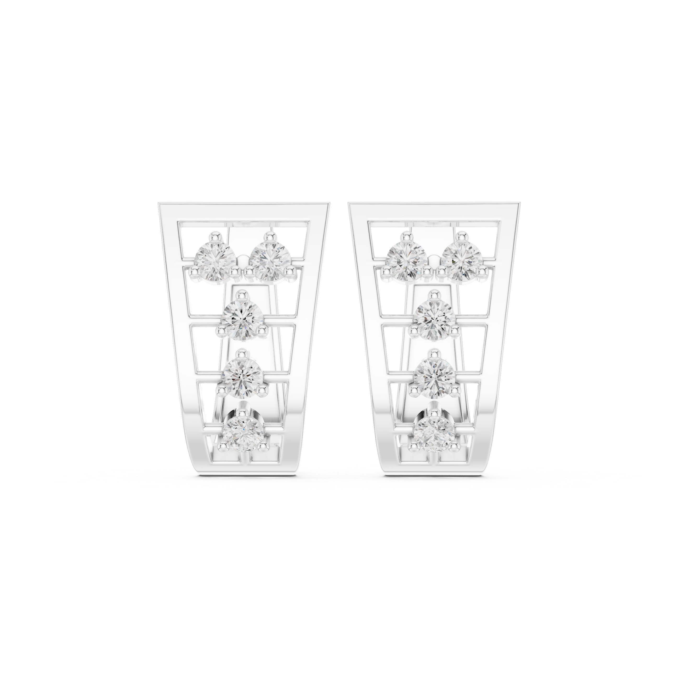 0.50ct Lab-Diamond Hoop Earrings in 14k Gold