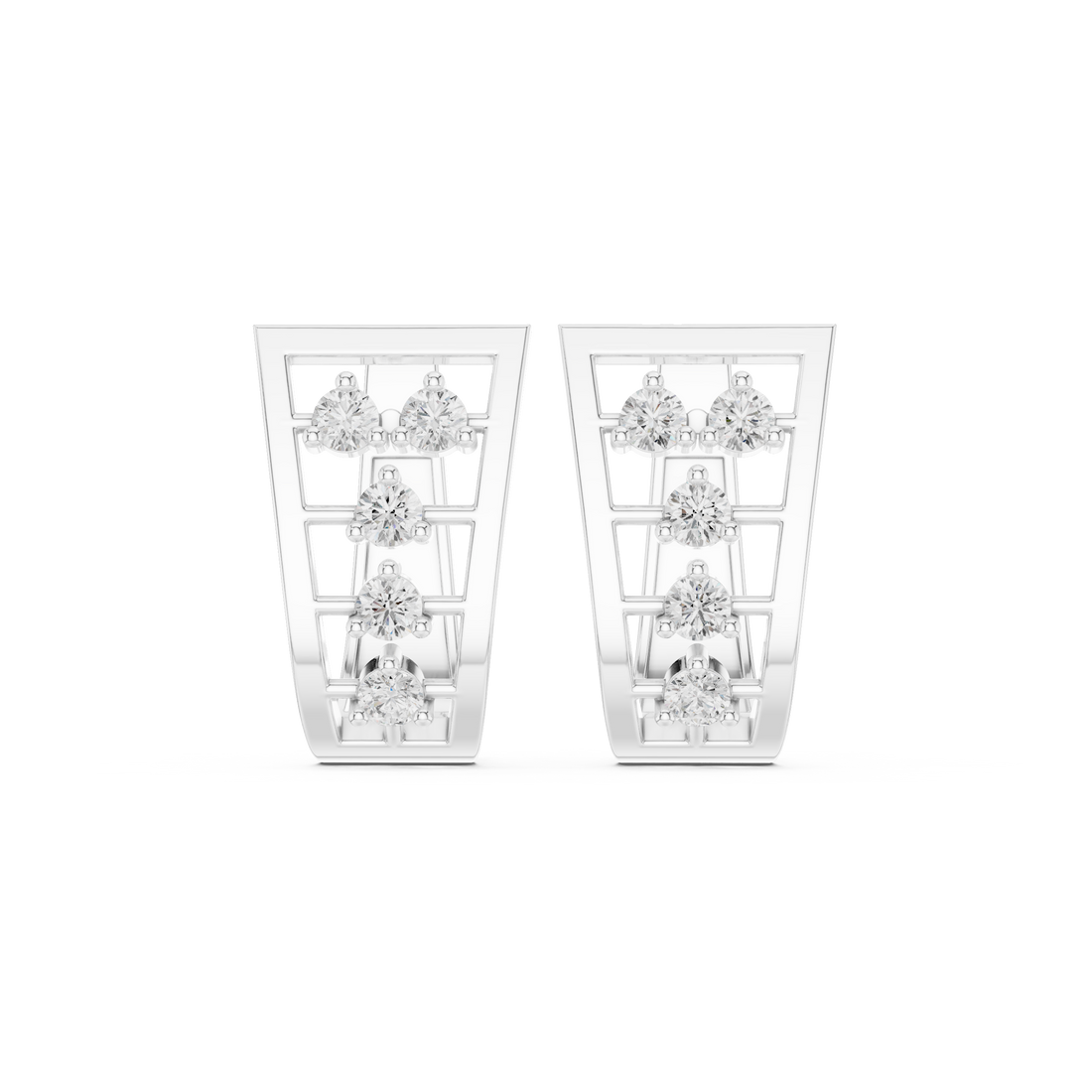 0.50ct Lab-Diamond Hoop Earrings in 14k Gold