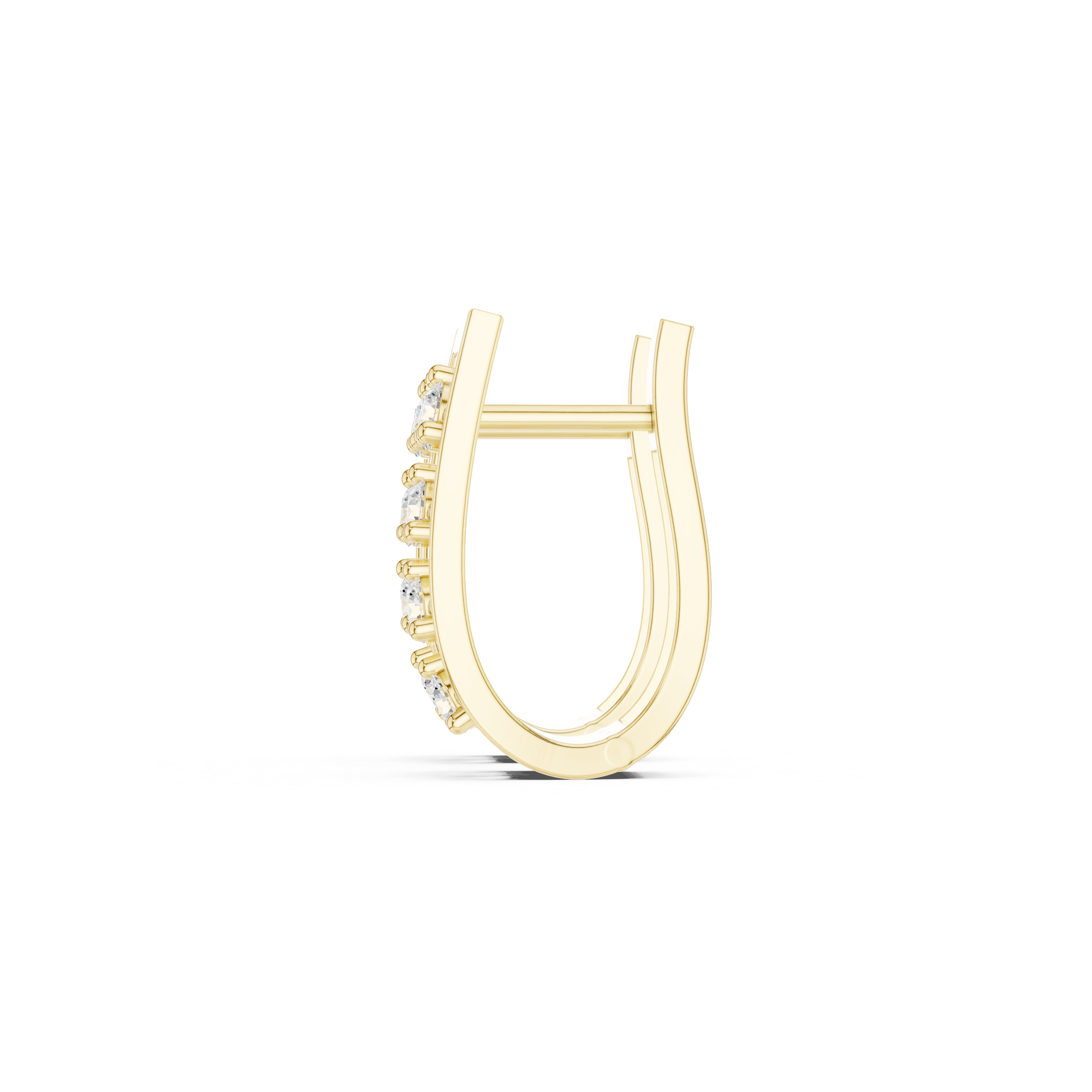0.50ct Lab-Diamond Hoop Earrings in 14k Gold