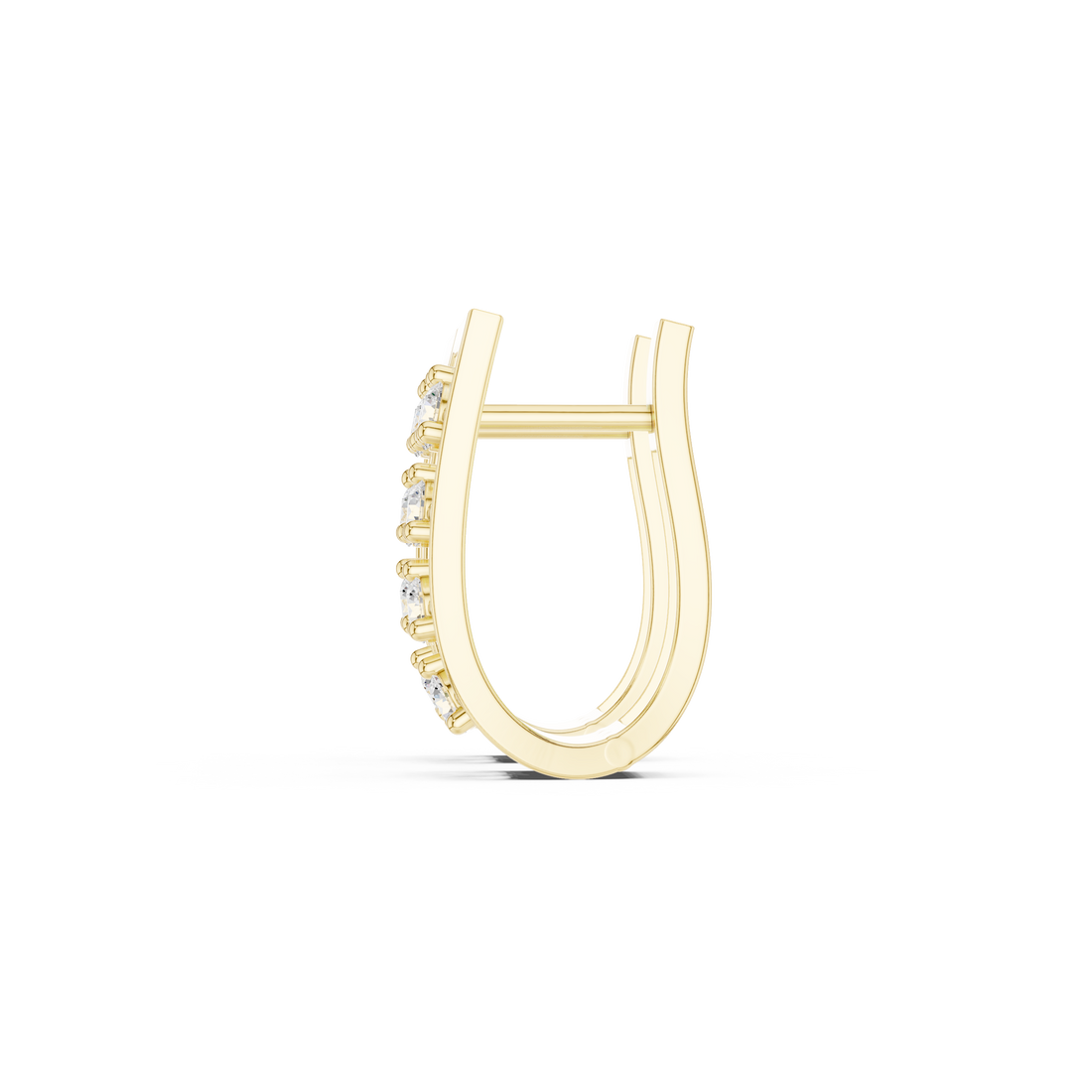 0.50ct Lab-Diamond Hoop Earrings in 14k Gold