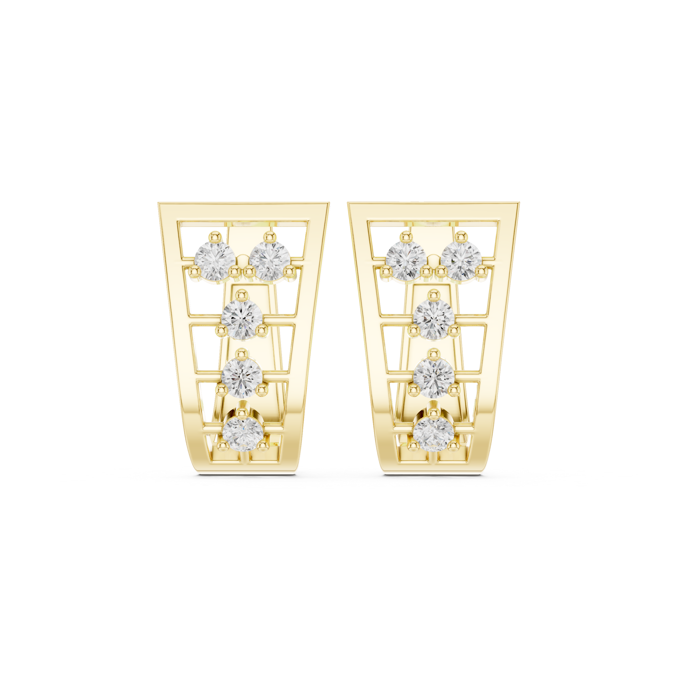 0.50ct Lab-Diamond Hoop Earrings in 14k Gold