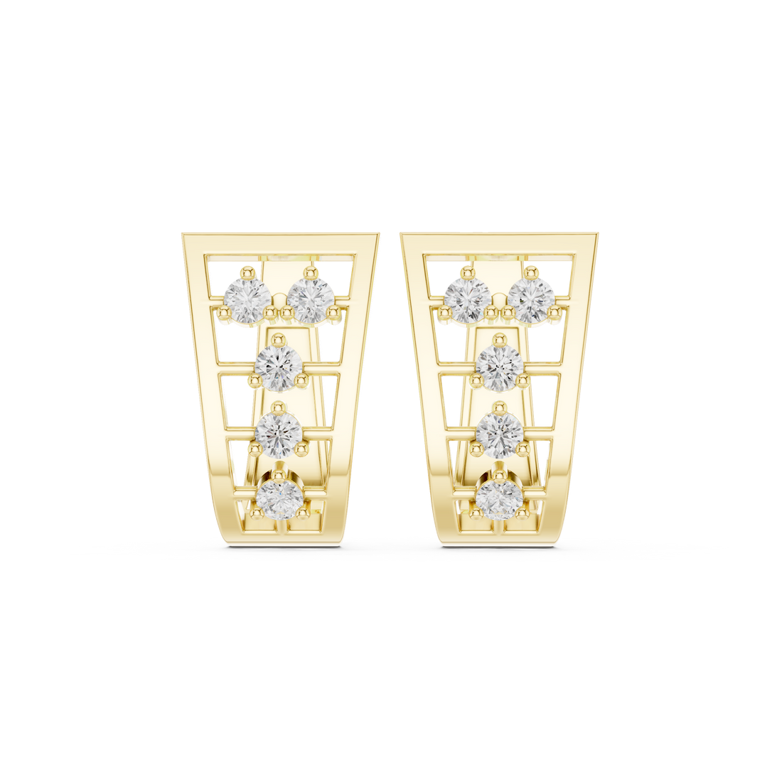 0.50ct Lab-Diamond Hoop Earrings in 14k Gold