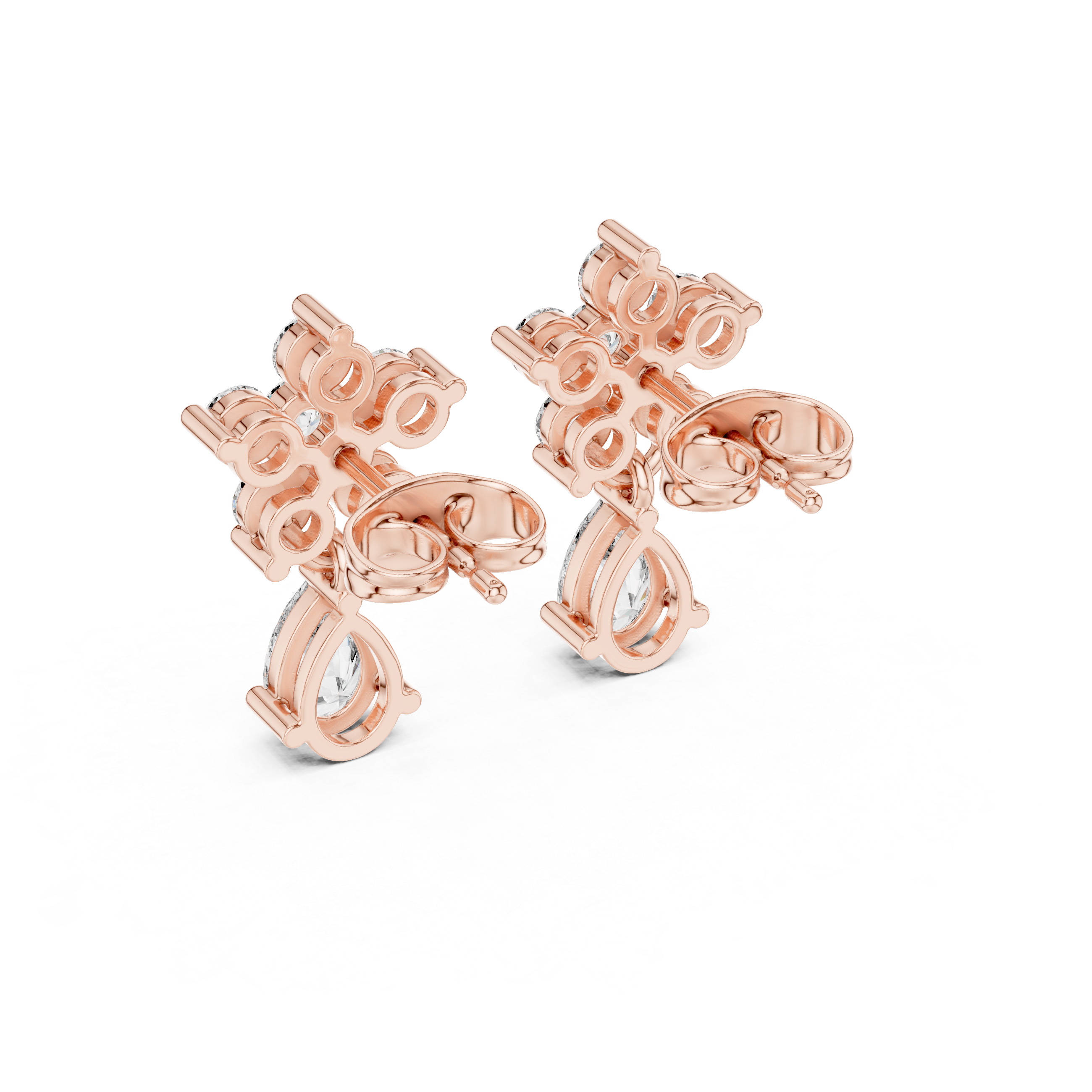 1.44 CT Lab Diamond Pear-Cut Drop Earring