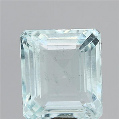 12.97 Carat 14.27 Ratti IGL Certified Natural Brazil Octagon Shape Blue Aquamarine Stone.