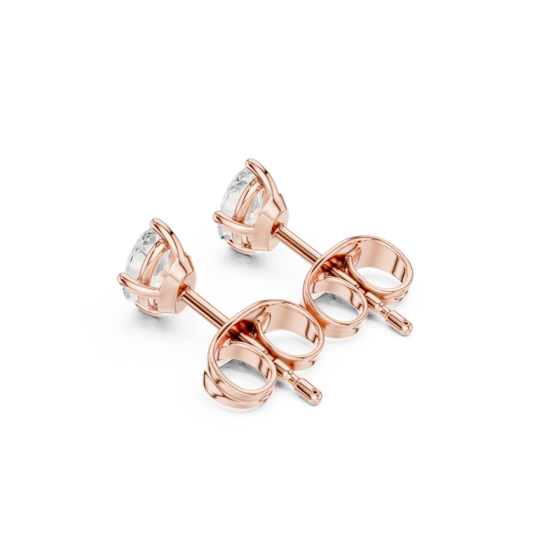 0.50 CT Lab Diamond Oval-Cut Solitaire Studs
