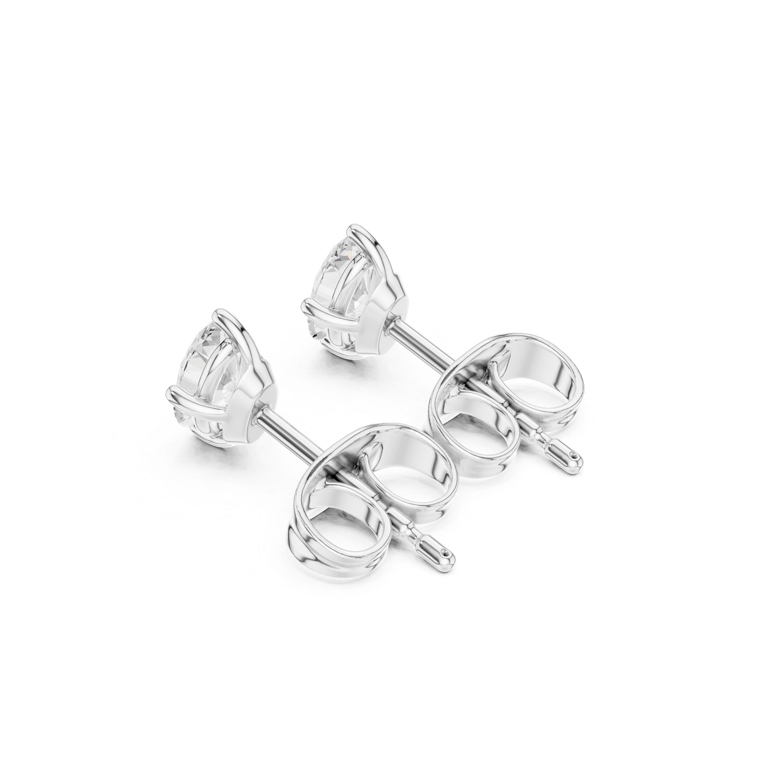 0.50 CT Lab Diamond Oval-Cut Solitaire Studs