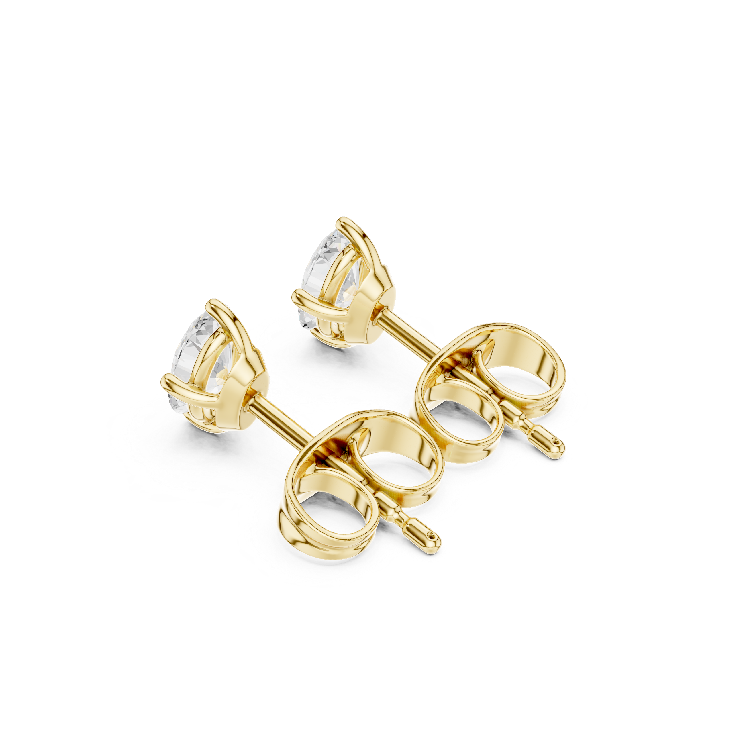 0.50 CT Lab Diamond Oval-Cut Solitaire Studs