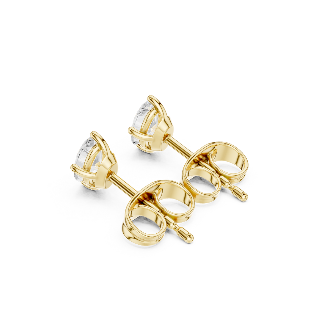 0.50 CT Lab Diamond Oval-Cut Solitaire Studs