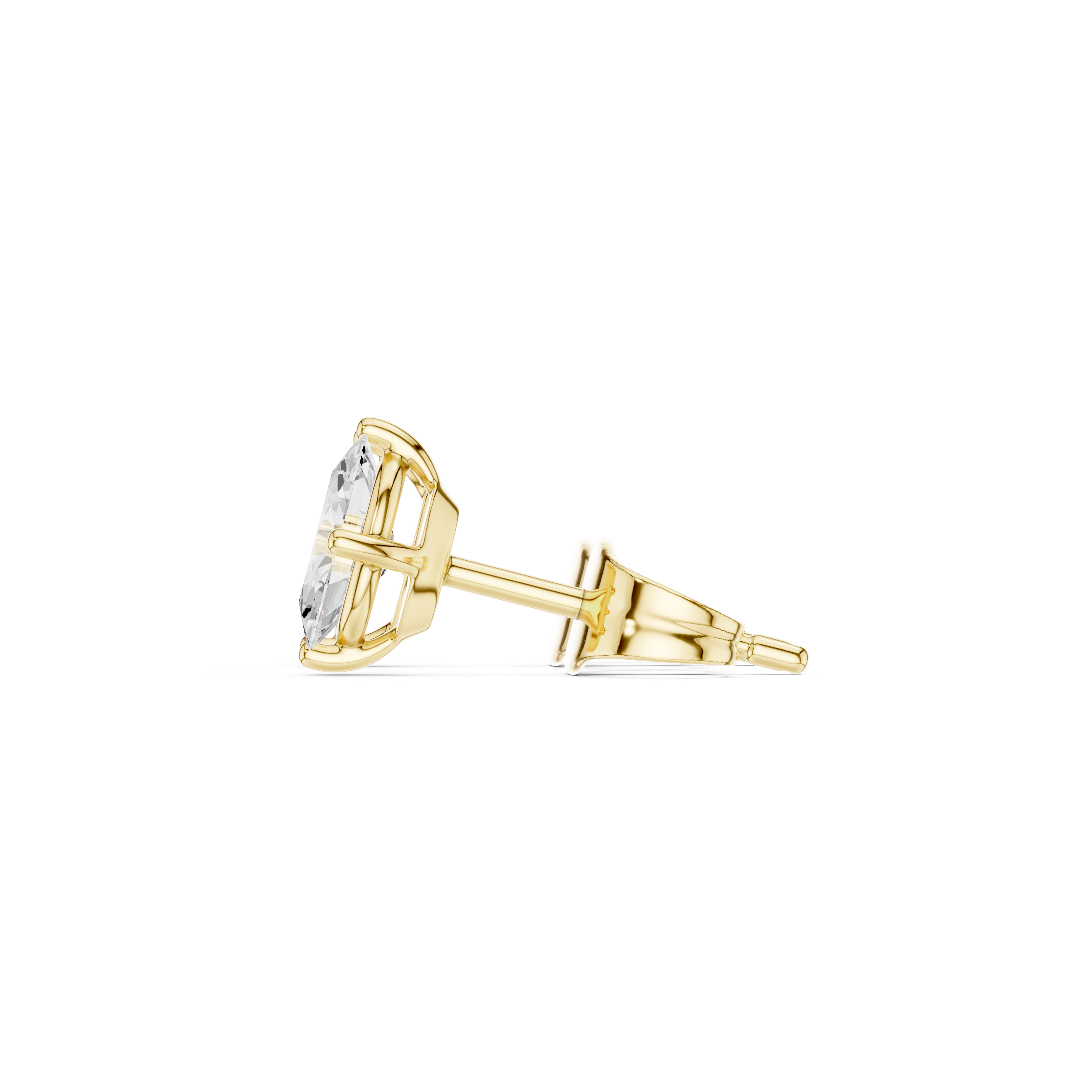 0.50 CT Lab Diamond Oval-Cut Solitaire Studs
