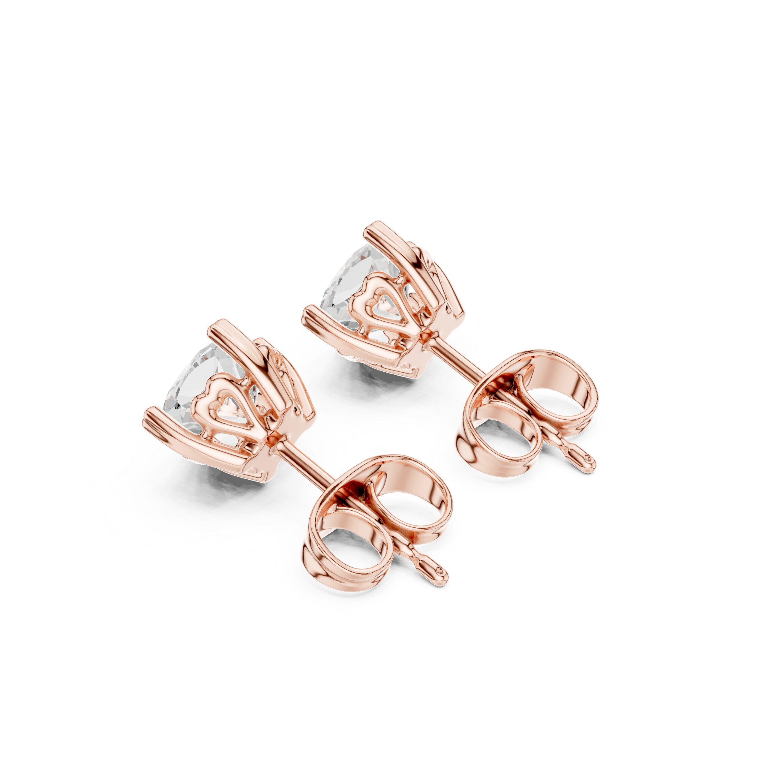 0.75 CT Lab Diamond Cushion-Cut Solitaire Studs